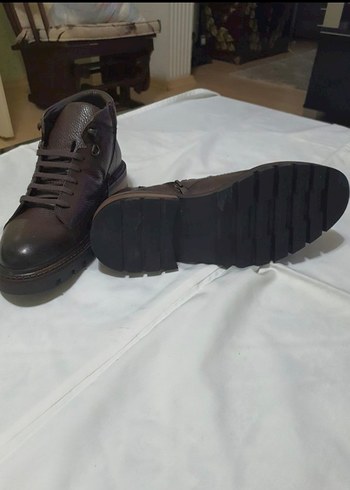 Kahverengi Deri Erkek Bot ,divarese - Görsel 6