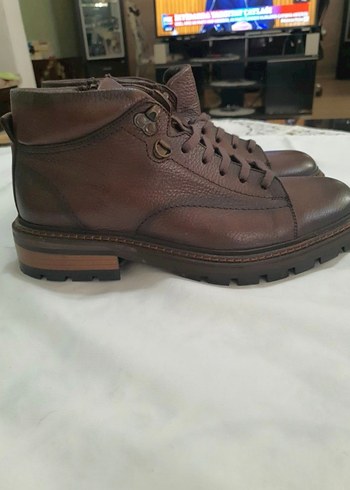 Kahverengi Deri Erkek Bot ,divarese - Görsel 8