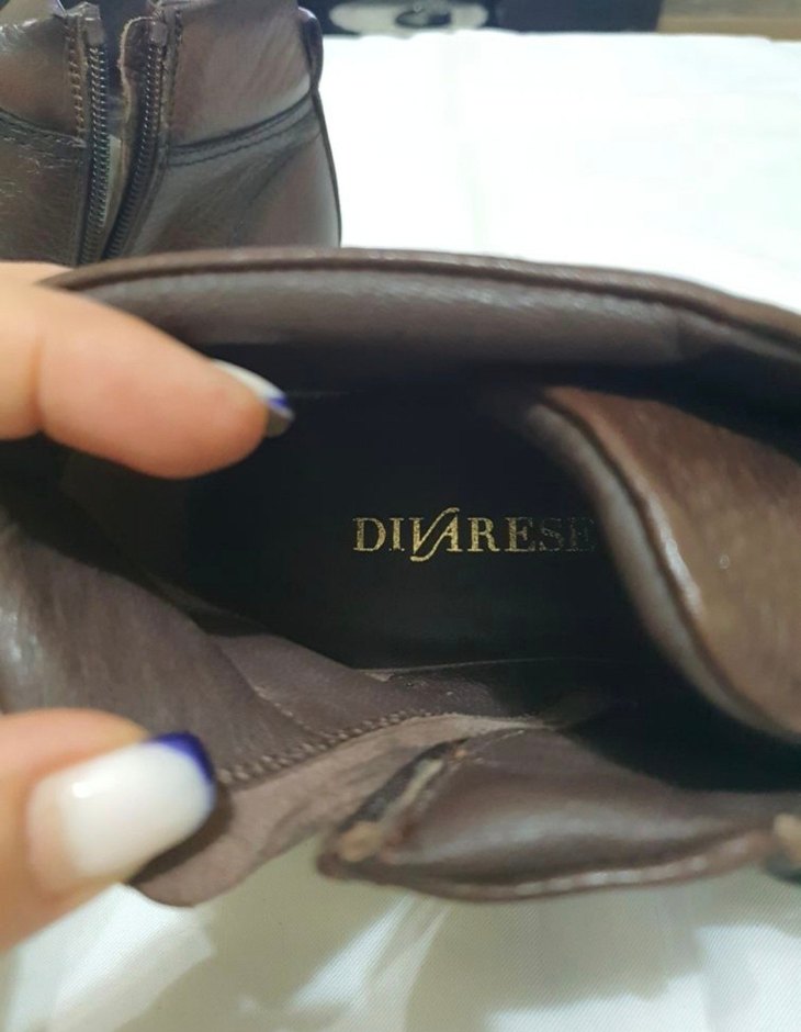 Kahverengi Deri Erkek Bot ,divarese - Görsel 4