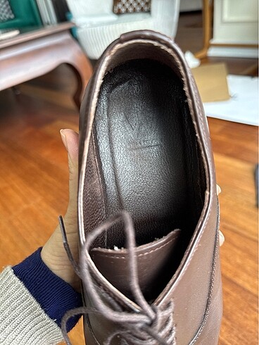 Vakko Collection Hakiki Deri Kahverengi Oxford Ayakkabı (41 Numa - Görsel 8