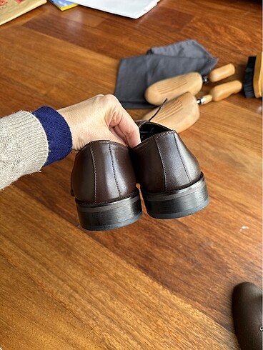 Vakko Collection Hakiki Deri Kahverengi Oxford Ayakkabı (41 Numa - Görsel 10