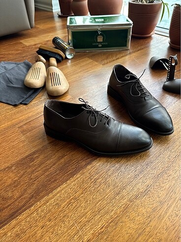 Vakko Collection Hakiki Deri Kahverengi Oxford Ayakkabı (41 Numa - Görsel 11