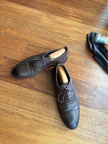 Vakko Collection Hakiki Deri Kahverengi Oxford Ayakkabı (41 Numa - Görsel 14