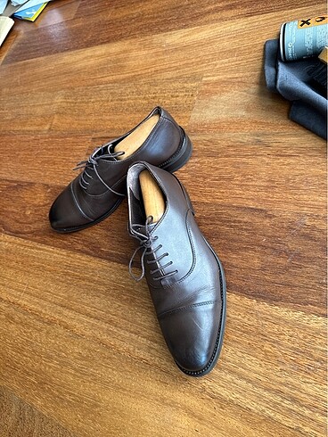 Vakko Collection Hakiki Deri Kahverengi Oxford Ayakkabı (41 Numa - Görsel 15