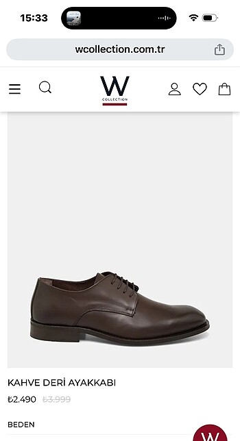 Vakko Collection Hakiki Deri Kahverengi Oxford Ayakkabı (41 Numa - Görsel 16