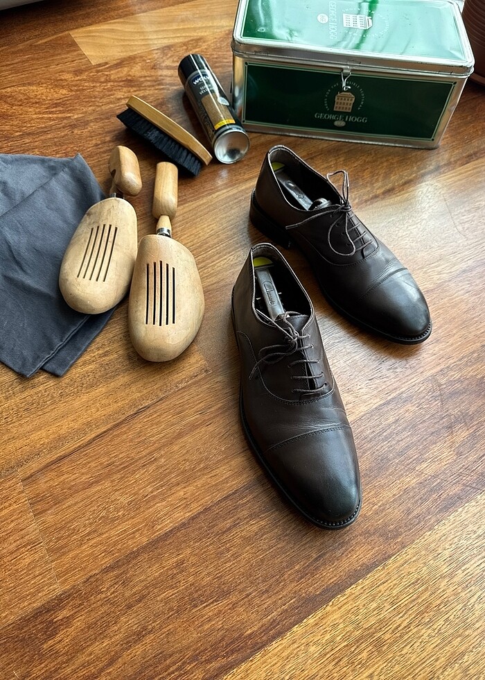 Vakko Collection Hakiki Deri Kahverengi Oxford Ayakkabı (41 Numa - Görsel 2