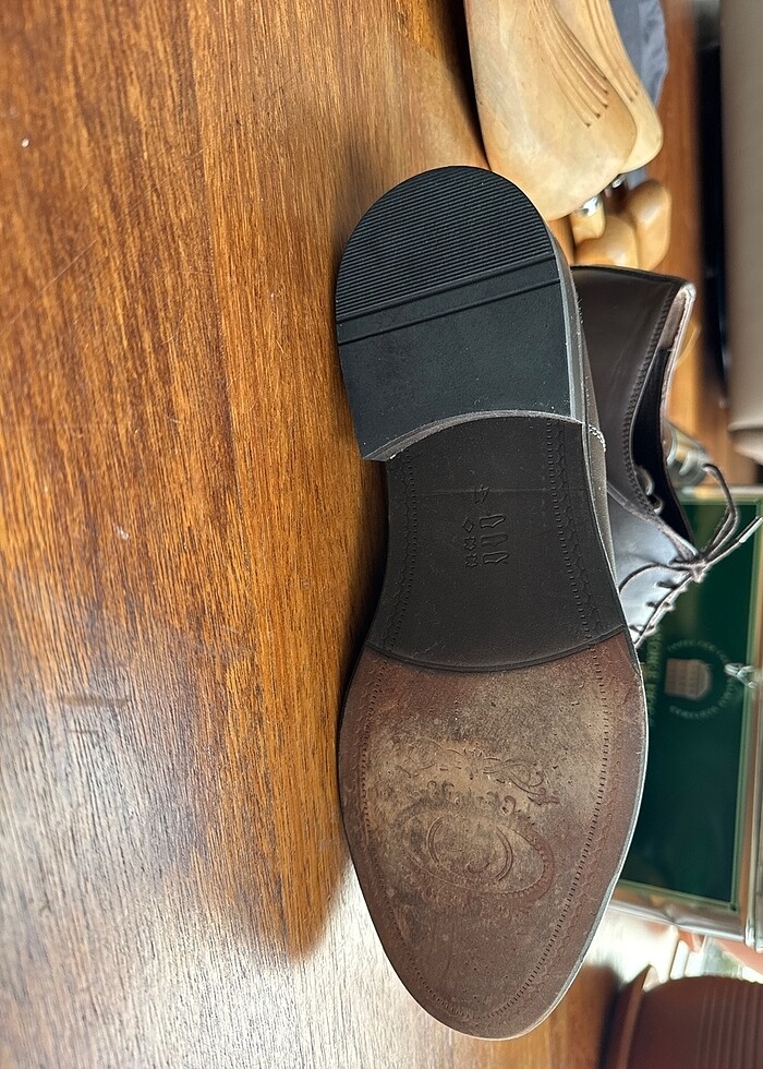 Vakko Collection Hakiki Deri Kahverengi Oxford Ayakkabı (41 Numa - Görsel 4