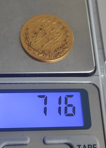 Beden altın Renk t orjinal Osmanlı 22 gram altın 1255/8 cülus fiyat 40000 TL