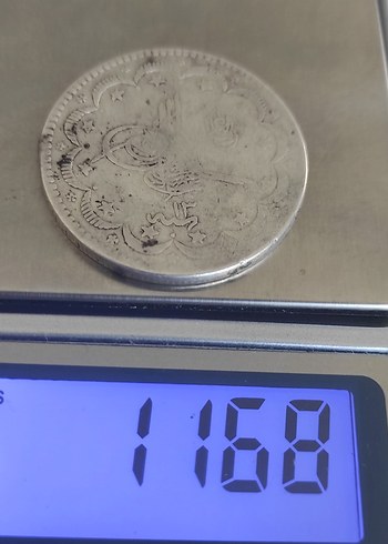  Beden Osmanlı Dönemi Gümüş Sikke 1293/13 cülus 10 kurus Nadir