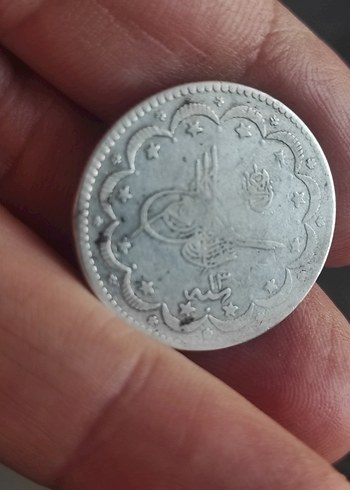 Osmanlı Dönemi Gümüş Sikke 1293/13 cülus 10 kurus Nadir