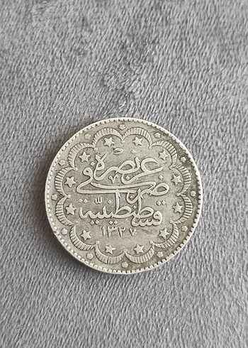 Osmanlı Dönemi Gümüş Para. 1327/9 cülus nadir