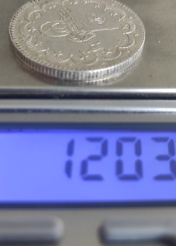  Beden gri Renk Osmanlı gümüş 1293/33 cülus Cil nadir 10 kurus