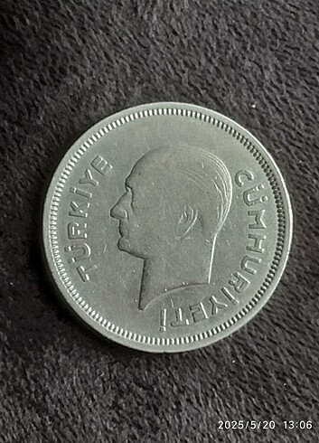 gümüş 1938 ATA 1 LİRA NADİR koleksiyon luk