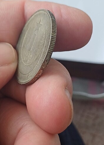 1941 koleksiyon gümüş 1 LİRA çil alti - Görsel 4