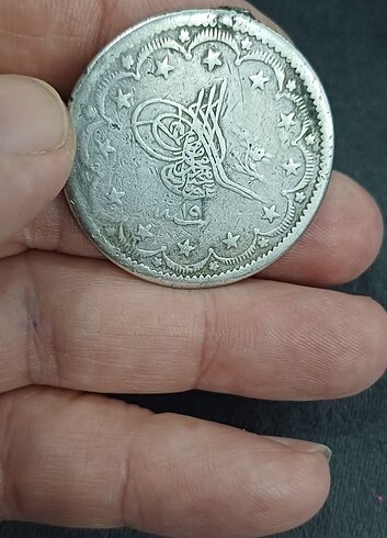  Beden 1255/ 15 sene kulüp tan çıkma gümüş 20 kuruş 