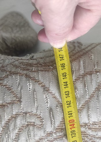 Bej Nakışlı Gri Desenli Yatak Örtüsü - Görsel 4