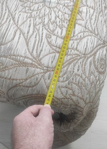 Bej Nakışlı Gri Desenli Yatak Örtüsü - Görsel 3