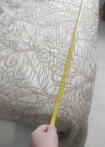 Bej Nakışlı Gri Desenli Yatak Örtüsü - Görsel 13