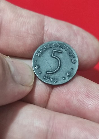 1919 Vintage Savaş Parası Rozeti - Görsel 6