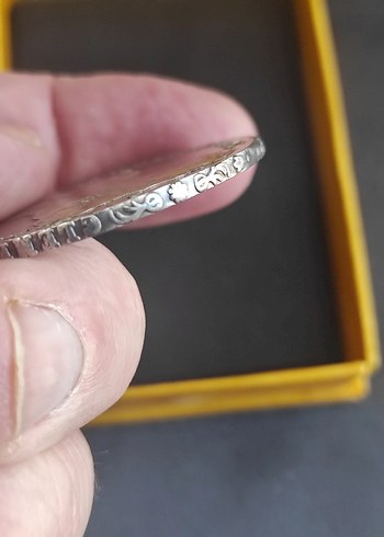 Gri Vintage Erkek Rozeti - Görsel 2