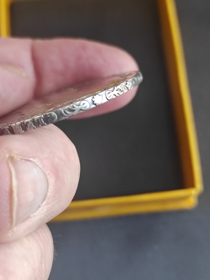 Gri Vintage Erkek Rozeti - Görsel 2