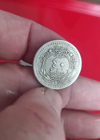 Gri Vintage Erkek Rozet. Vahdettin 40 PARA nadir - Görsel 7