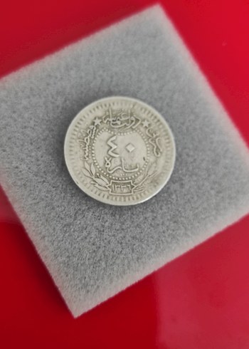 Gri Vintage Erkek Rozet. Vahdettin 40 PARA nadir - Görsel 4