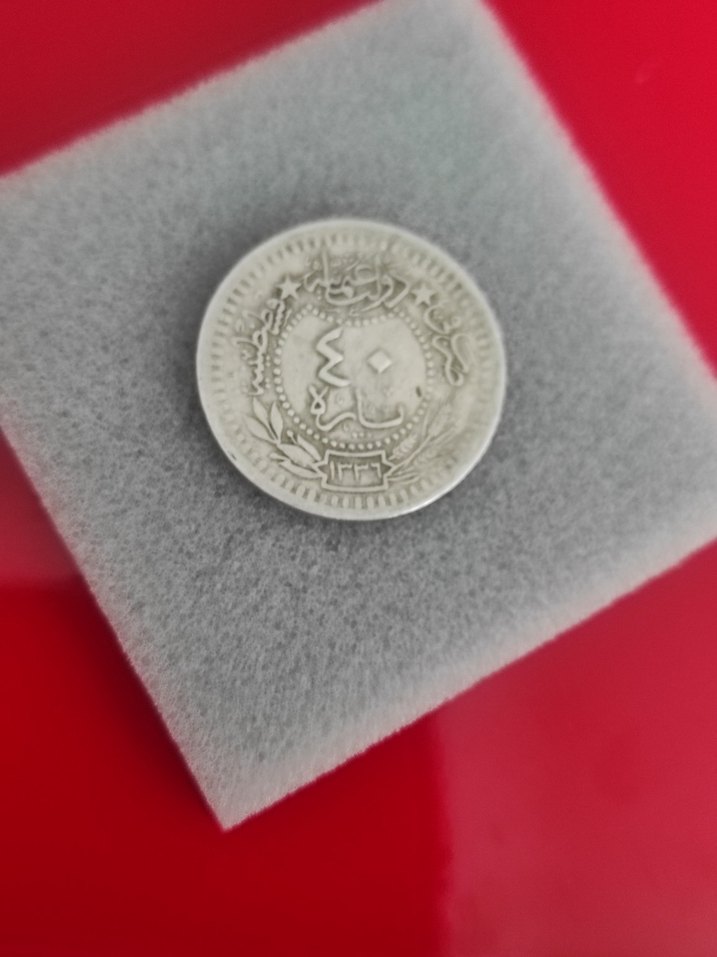 Gri Vintage Erkek Rozet. Vahdettin 40 PARA nadir - Görsel 2