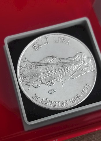 Altın Renk Parlak Alparslan Rozeti  19 gram gümüş cil - Görsel 2