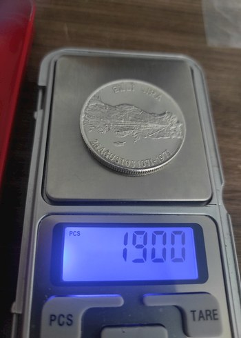 Altın Renk Parlak Alparslan Rozeti  19 gram gümüş cil - Görsel 5