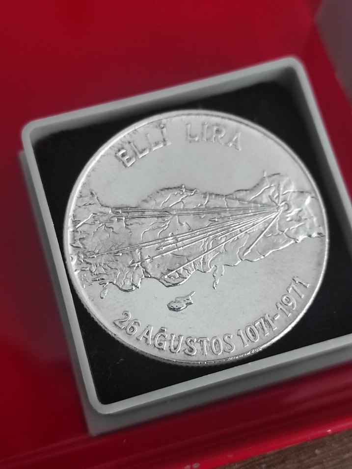 Altın Renk Parlak Alparslan Rozeti  19 gram gümüş cil - Görsel 2