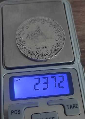 Gri Vintage Erkek Rozeti Nadir murat gümüş 20 kuruş - Görsel 6