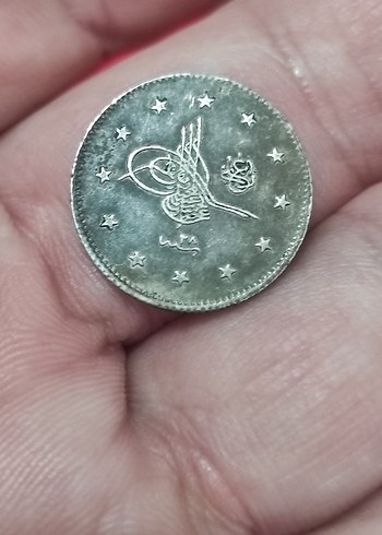 Erkek Vintage Gri Rozet 3 adet gümüş 2 kurus - Görsel 7