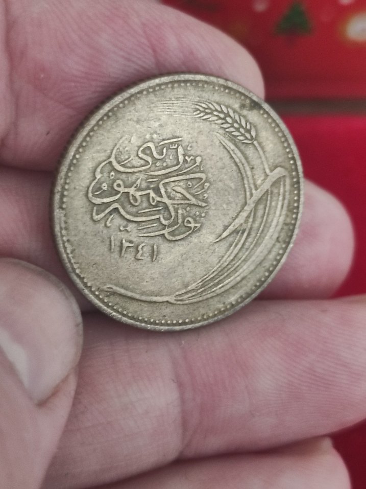 Gri Vintage Erkek Rozeti bronz 10 kurus - Görsel 2