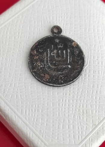 Nakışlı Zincir Detaylı Vintage Kadın Kolye Ucu eski - Görsel 4