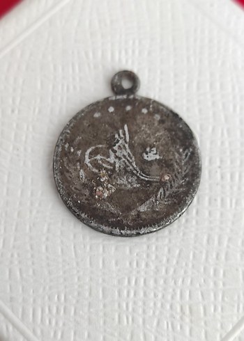 Nakışlı Zincir Detaylı Vintage Kadın Kolye Ucu eski - Görsel 6