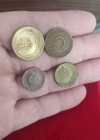 Altın Renkli Vintage Erkek Rozetleri 4 adet nadir - Görsel 5