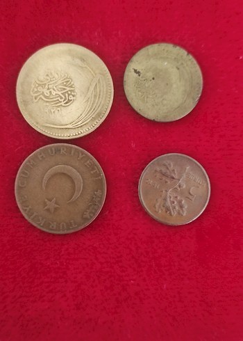 Altın Renkli Vintage Erkek Rozetleri 4 adet nadir - Görsel 2