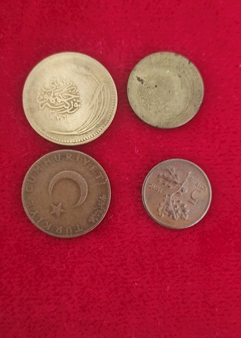 Altın Renkli Vintage Erkek Rozetleri 4 adet nadir - Görsel 3