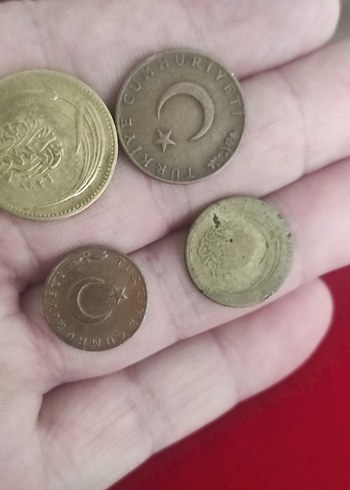 Altın Renkli Vintage Erkek Rozetleri 4 adet nadir - Görsel 8