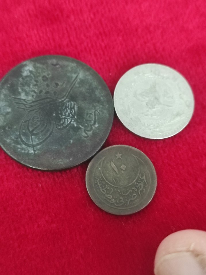 Gri Vintage Erkek Rozet Seti 3 adet Osmanlı madeni para - Görsel 4