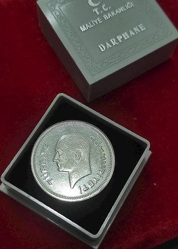 Gri Vintage Erkek Rozeti 1937 ATA 1 lir cil - Görsel 13