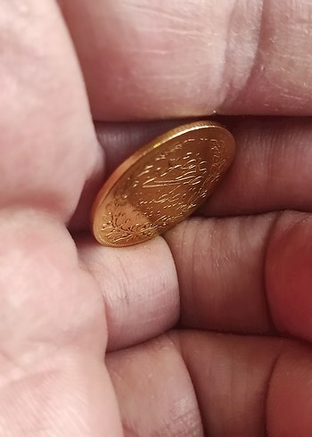 Vintage Altın Renkli Erkek Rozeti .22 ayar orjinal altını - Görsel 4