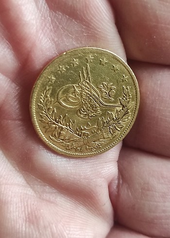 Vintage Altın Renkli Erkek Rozeti .22 ayar orjinal altını - Görsel 2