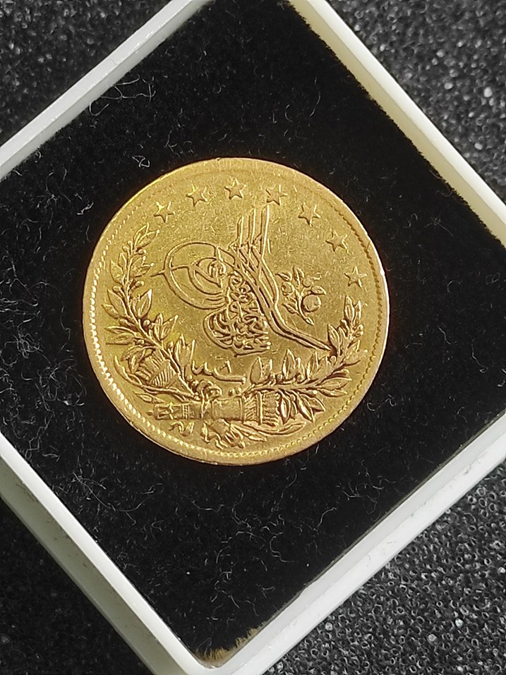 Vintage Altın Renkli Erkek Rozeti .22 ayar orjinal altını - Görsel 5