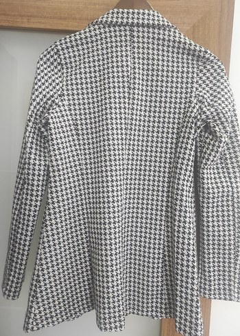 Düğmeli Gri Midi Kadın Blazer Ceket Bayan yeni - Görsel 10