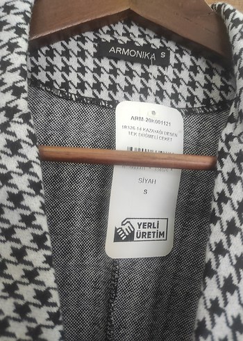 Düğmeli Gri Midi Kadın Blazer Ceket Bayan yeni - Görsel 4