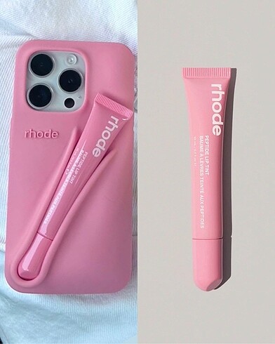 Rhode iPhone lip tint case kılıf set