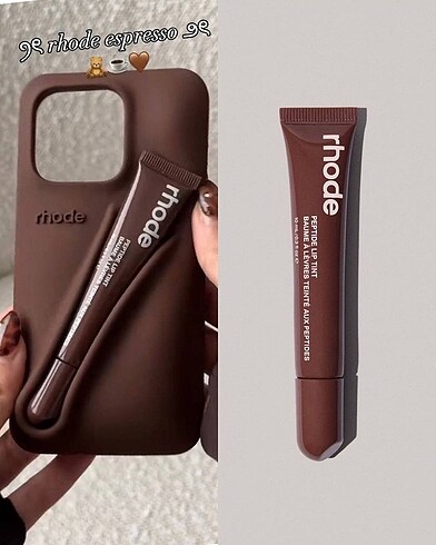 Rhode iPhone lip tint case kılıf set