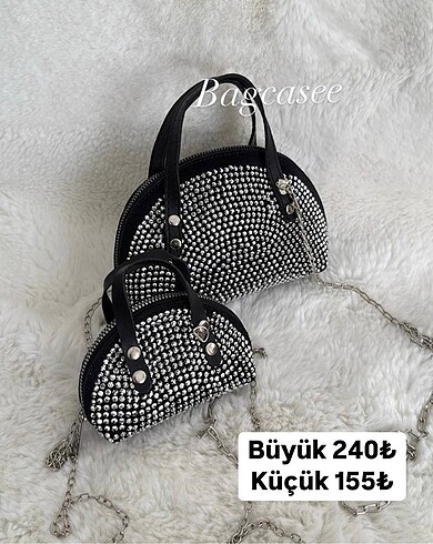 Büyük taşlı çanta